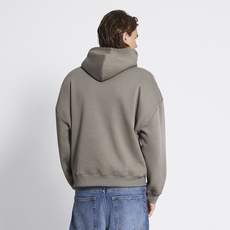Heavy hoodie "Under" Green